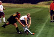 Showing off her 14-inch pythons during this '06 game against Upper Arlington ("UA")